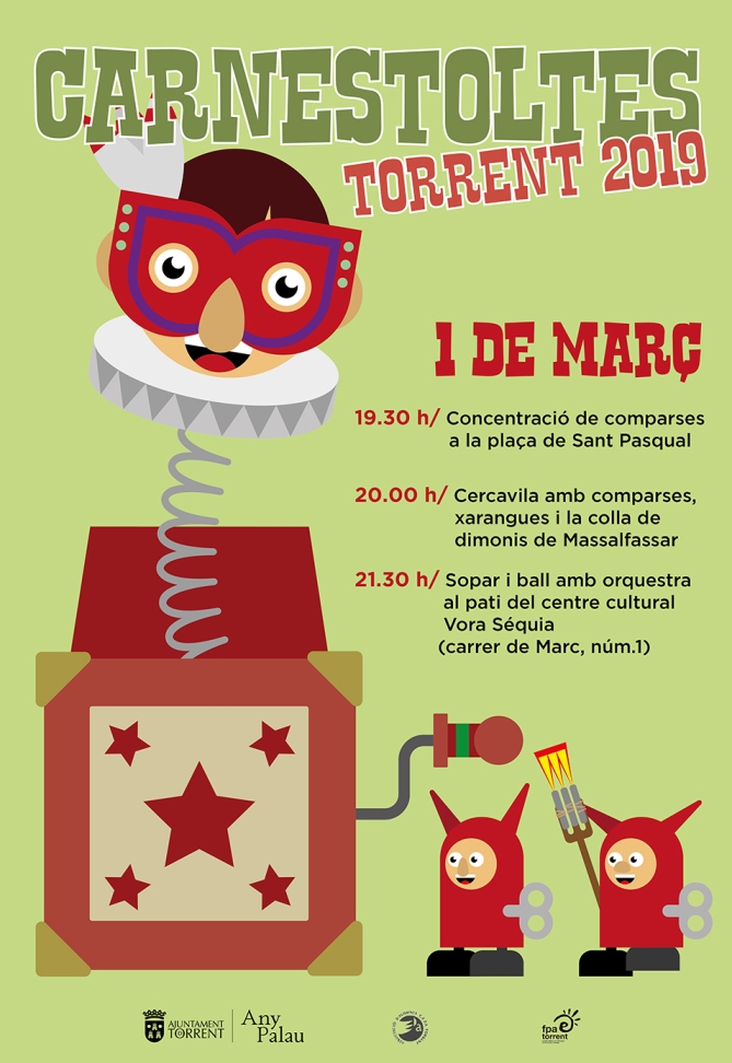 El Carnaval y la Cabalgata del Ninot, protagonistas de la agenda del fin de semana de Torrent