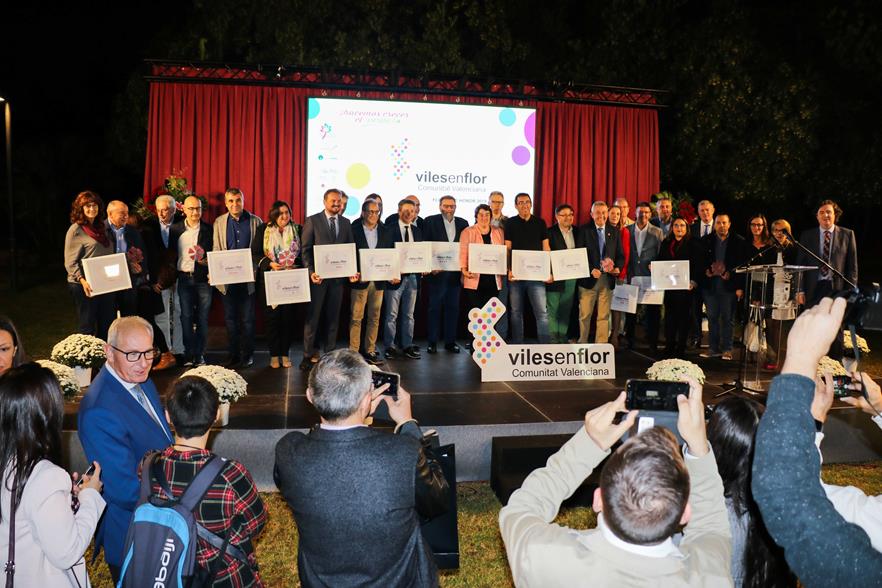 Torrent triomfa amb quatre Flores d’Honor en la gala Viles en Flor Comunitat Valenciana