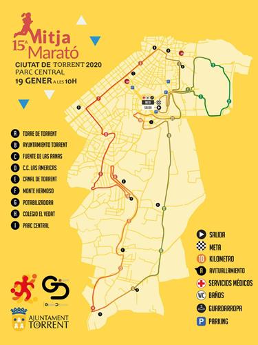 Todo listo para correr en la Mitja Marató Ciutat de Torrent