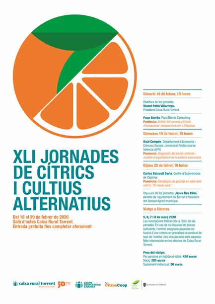 Caixa Rural de Torrent inaugura les XLI Jornades de Cítrics i Cultius Alternatius