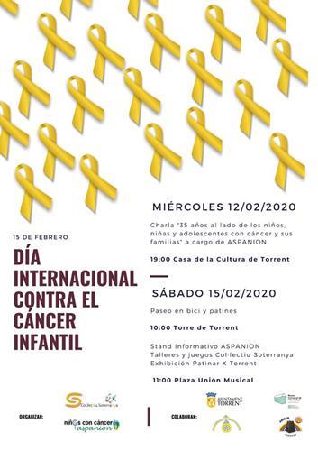 Torrent organiza un programa de actividades para luchar contra el cáncer infantil