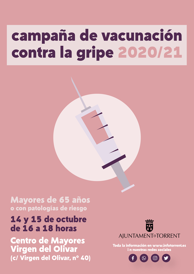 Arranca la campanya de vacunació contra la grip a Torrent