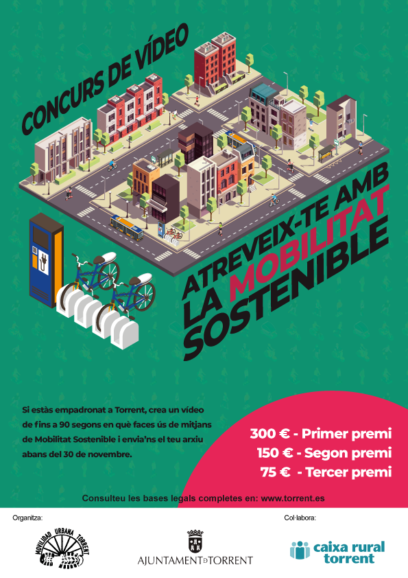 Torrent convoca un concurs de vídeo per a fomentar la mobilitat sostenible en el municipi