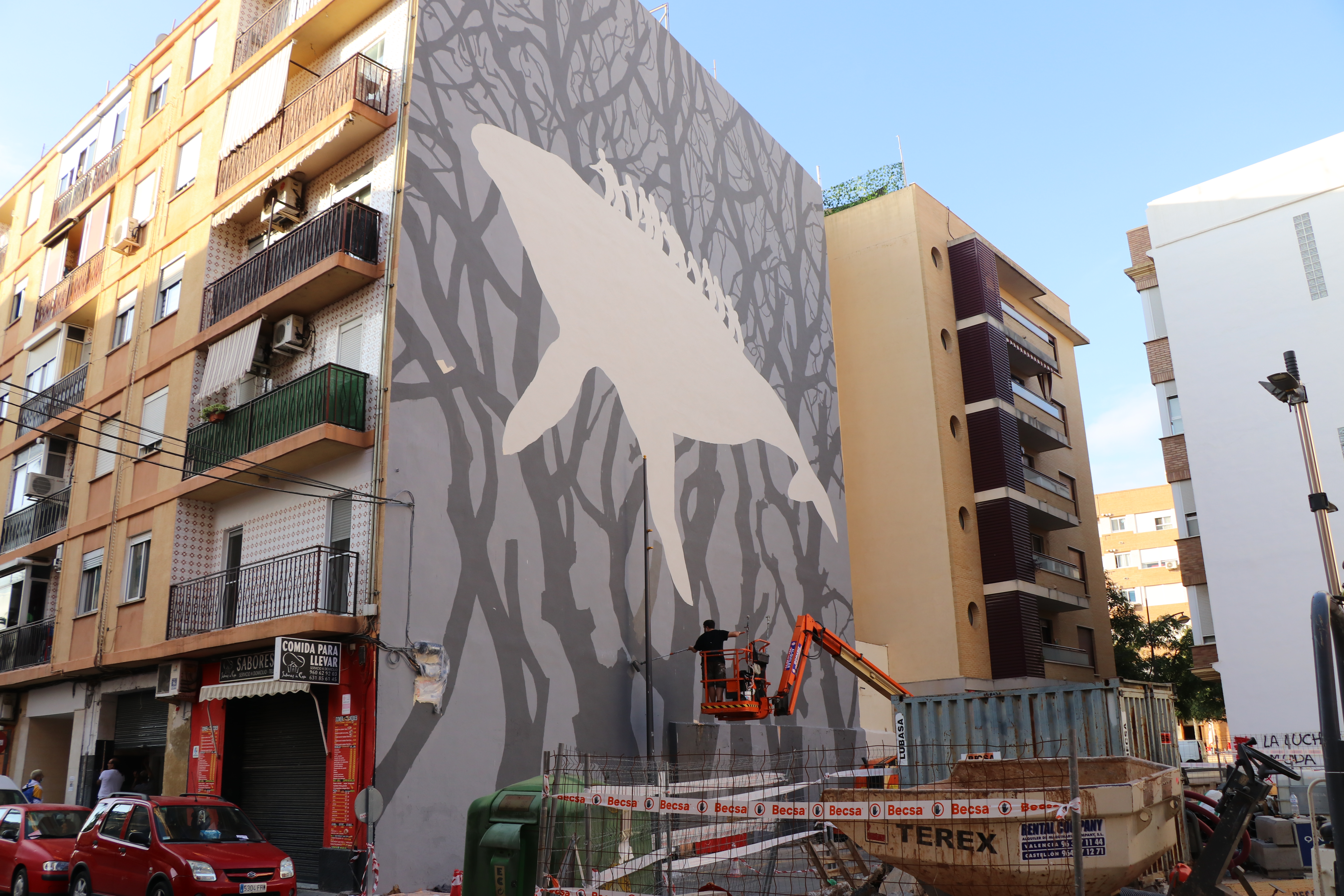 “La calma”, nou mural del carrer de Sant Valerià