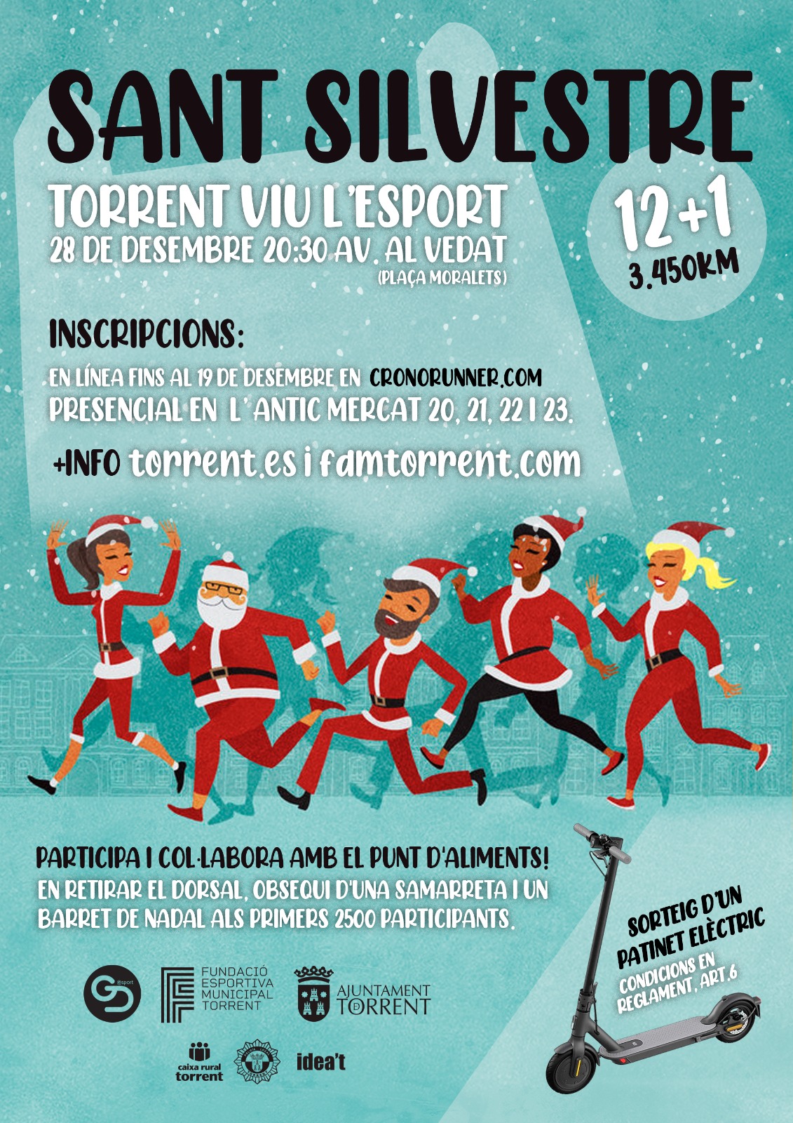 Torrent es prepara per a córrer la  XIII Sant Silvestre Solidària, el 28 de desembre