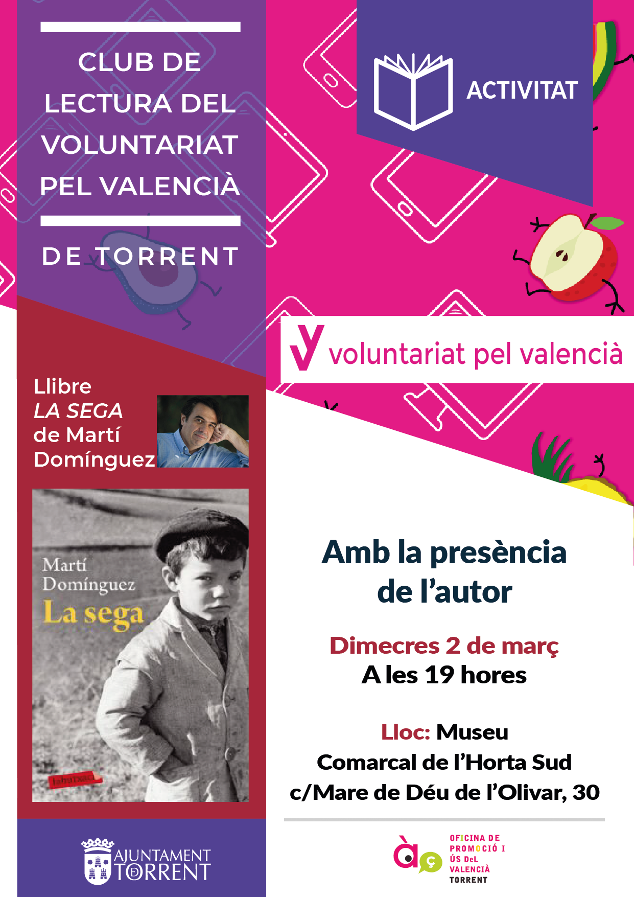 Torrent promueve la lectura en valenciano a través del ‘Voluntariat pel Valencià’