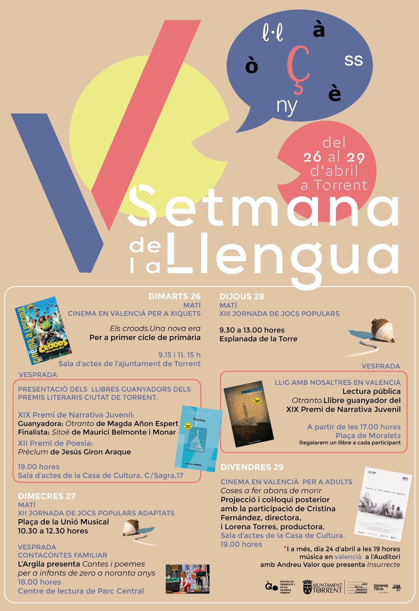 Llega la V Edición de la Setmana de la Llengua de Torrent