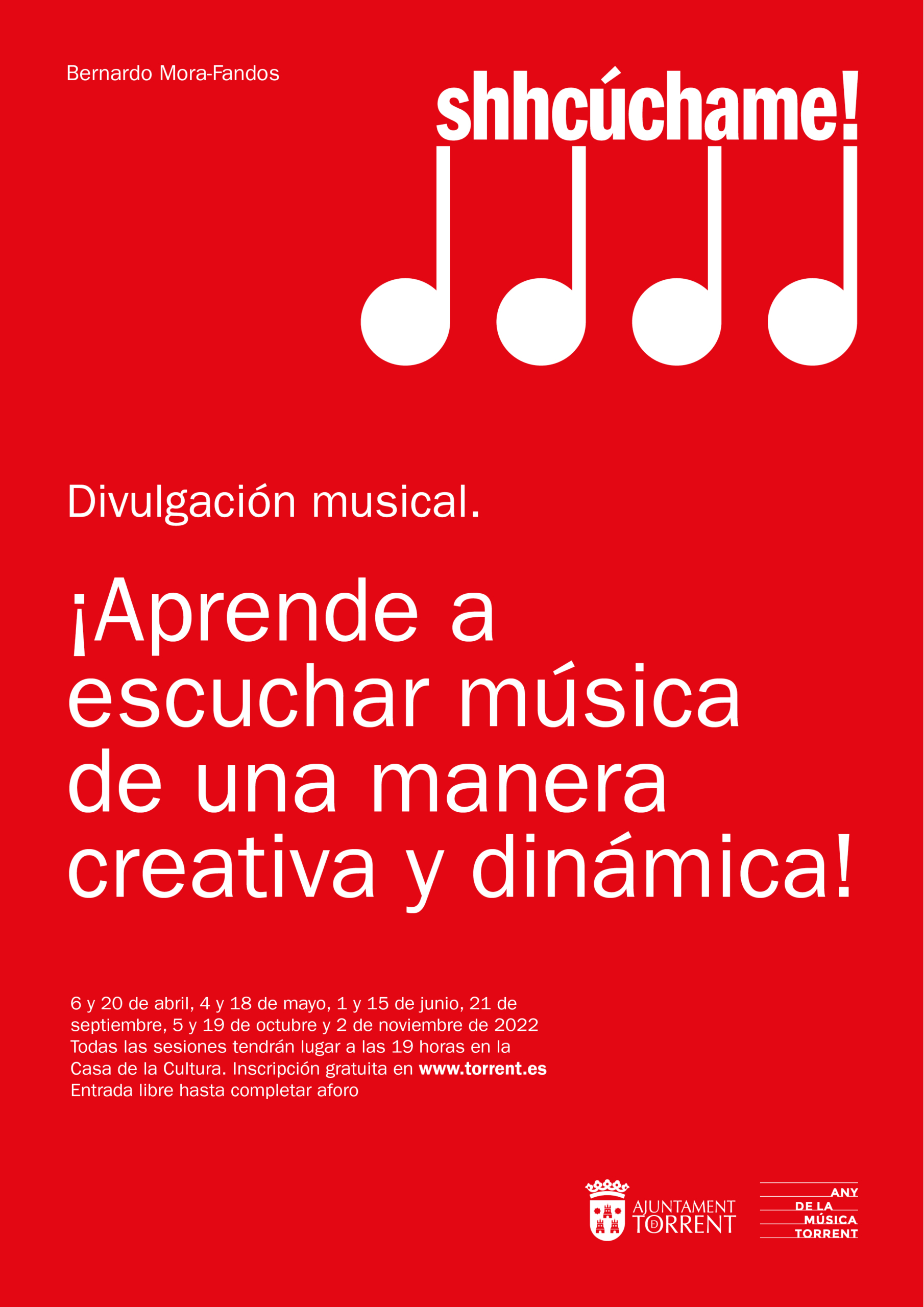 El projecte de formació musical ‘Shhcúchame’ començarà el pròxim 6 d’abril